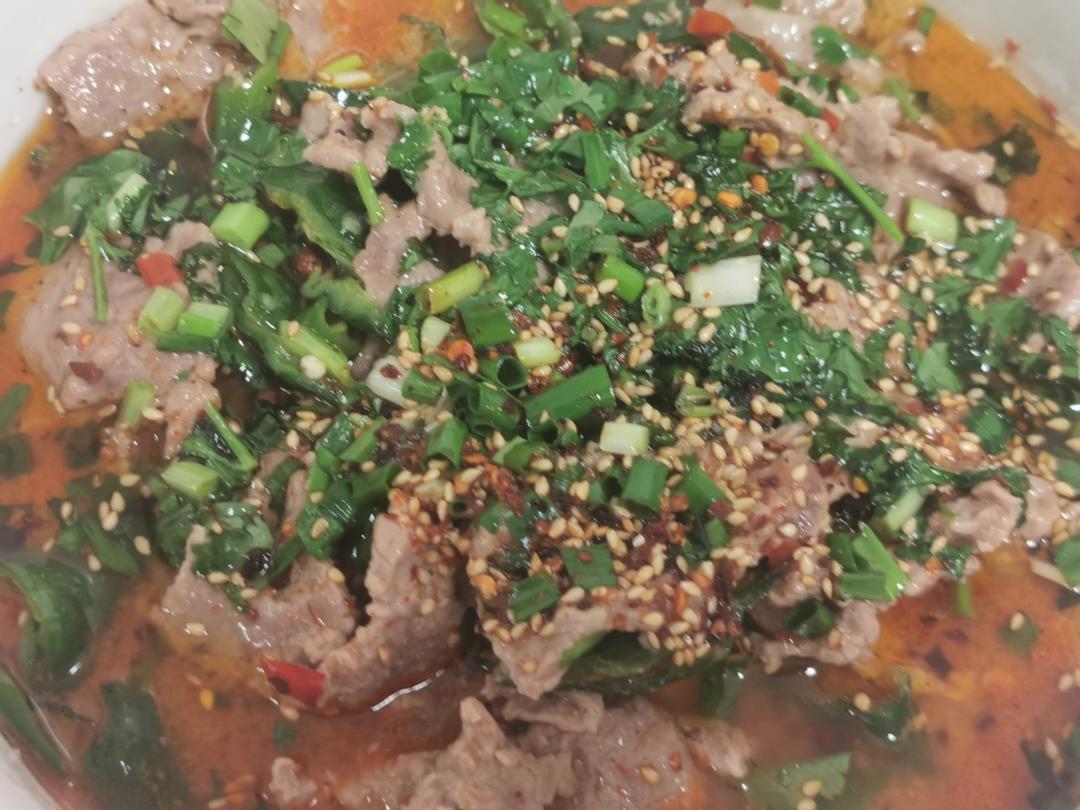 麻辣鲜香水煮牛肉片