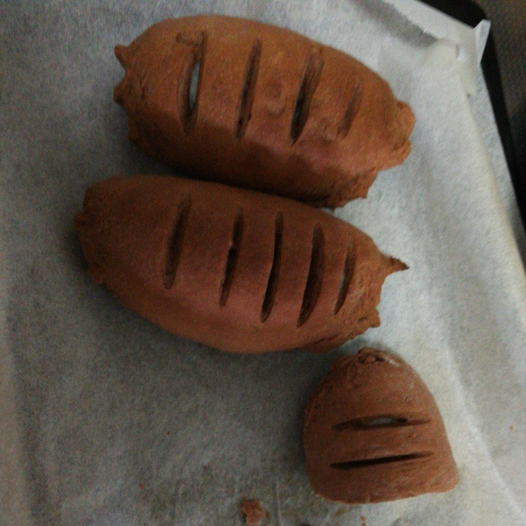 超级好吃简单好做的可可麻薯软欧面包