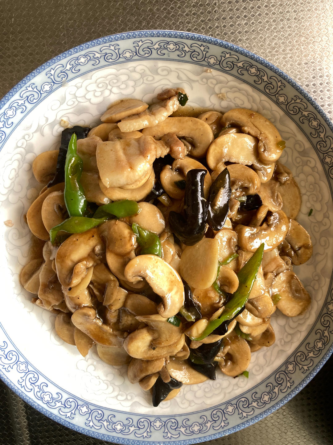 红烧蘑菇/炒口蘑