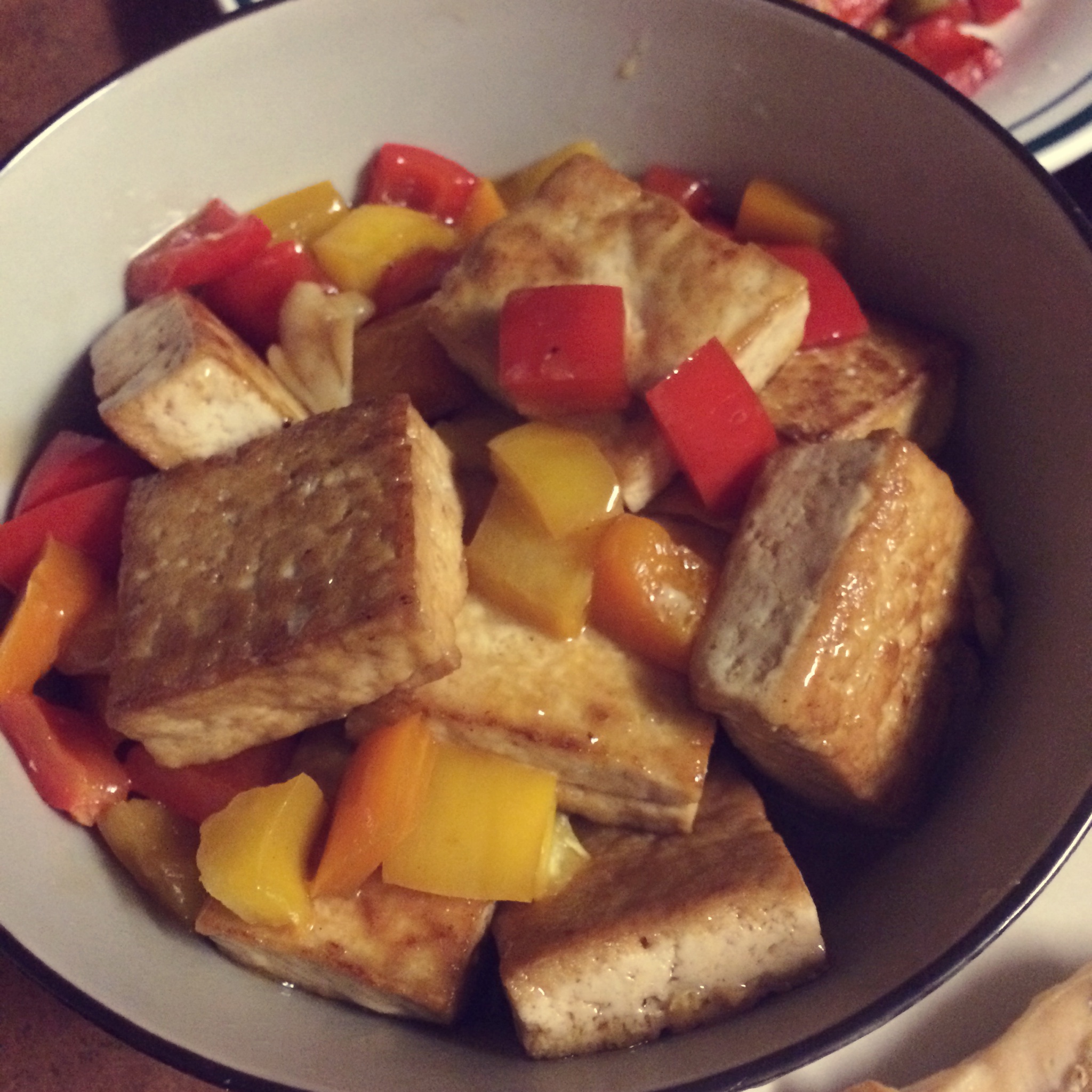 家常豆腐(彩椒版)