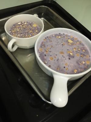 无奶油低脂高纤紫薯燕麦烤布丁的做法 步骤4