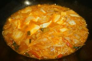 辣白菜豆腐汤的做法 步骤6