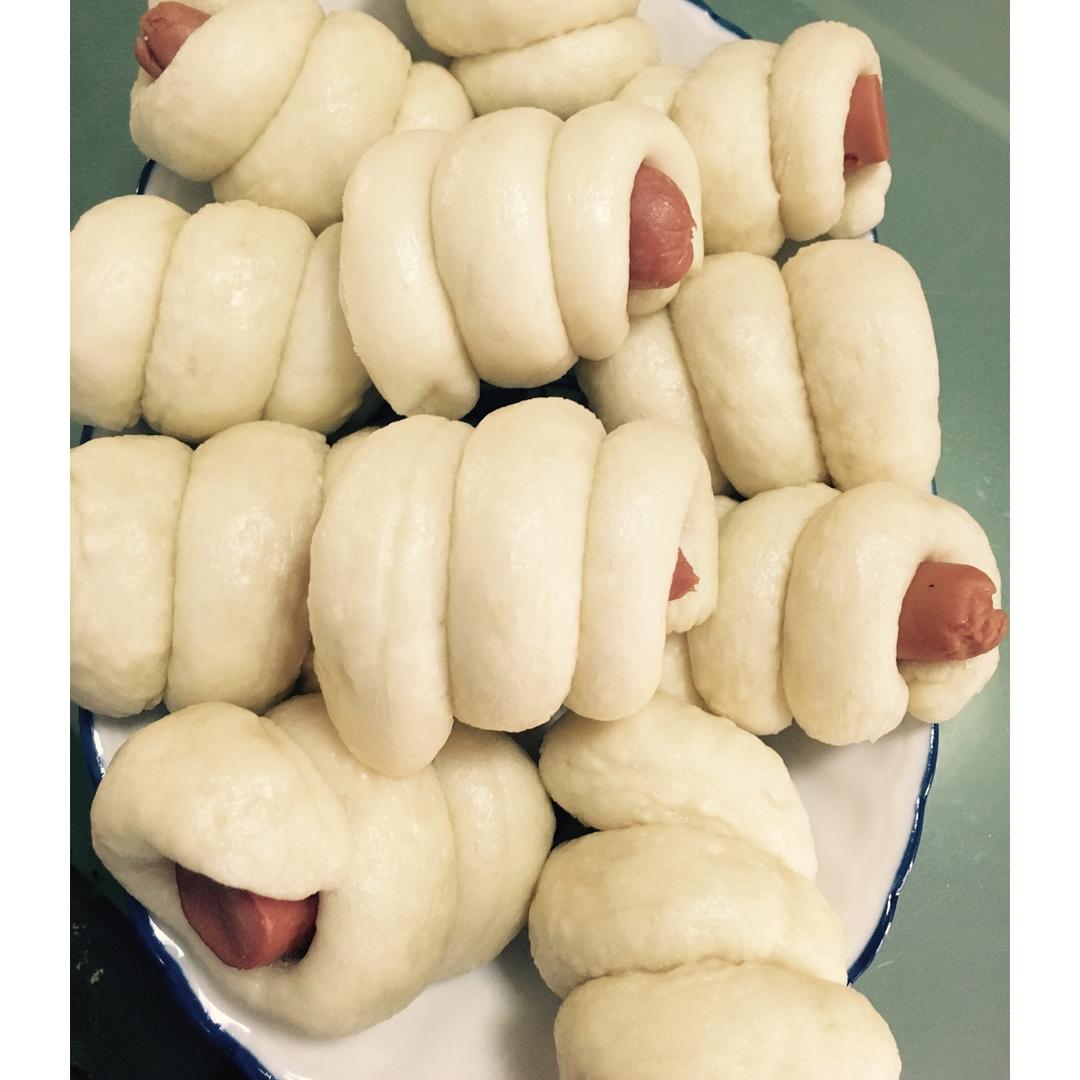 快手火腿卷～一次发酵