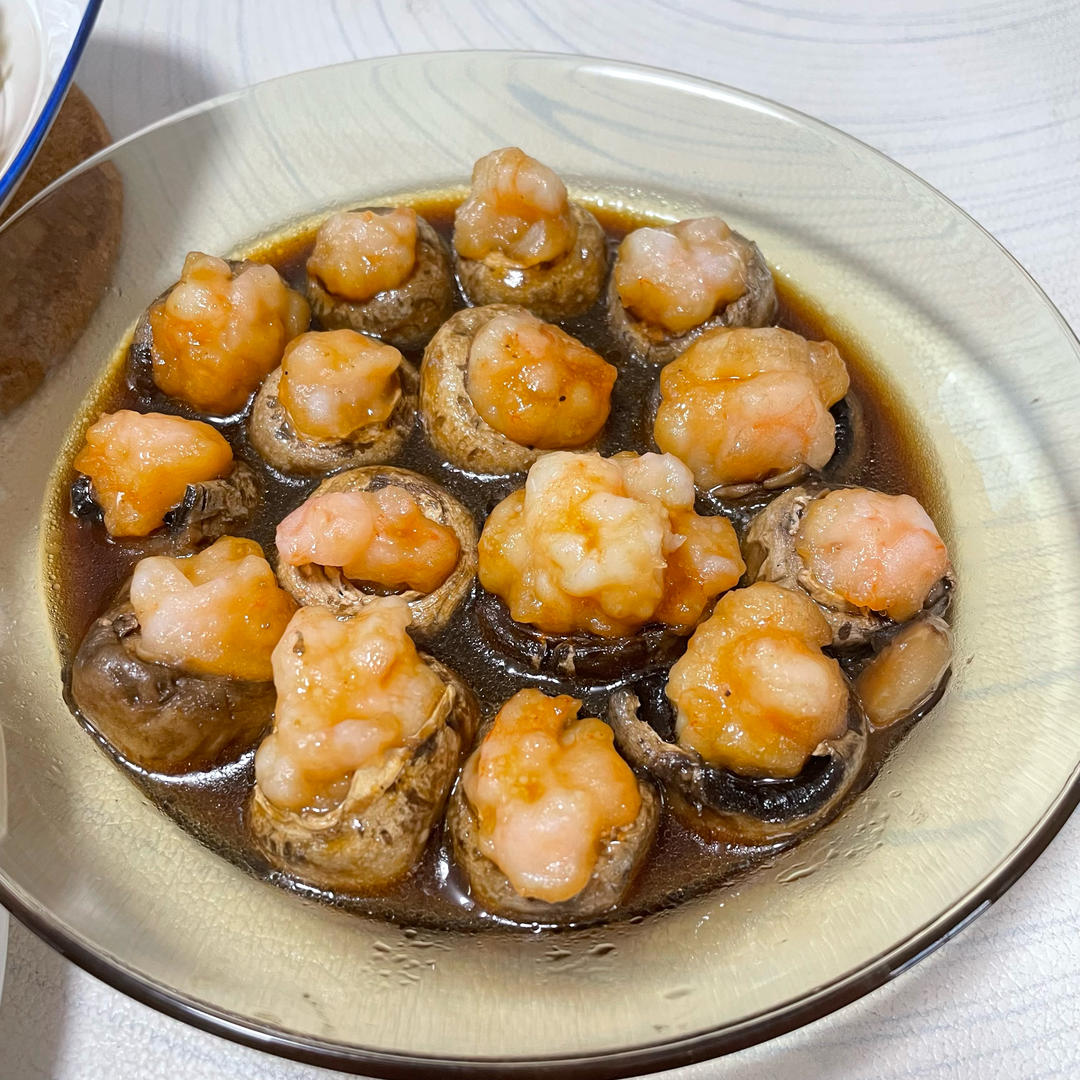 口蘑酿虾滑