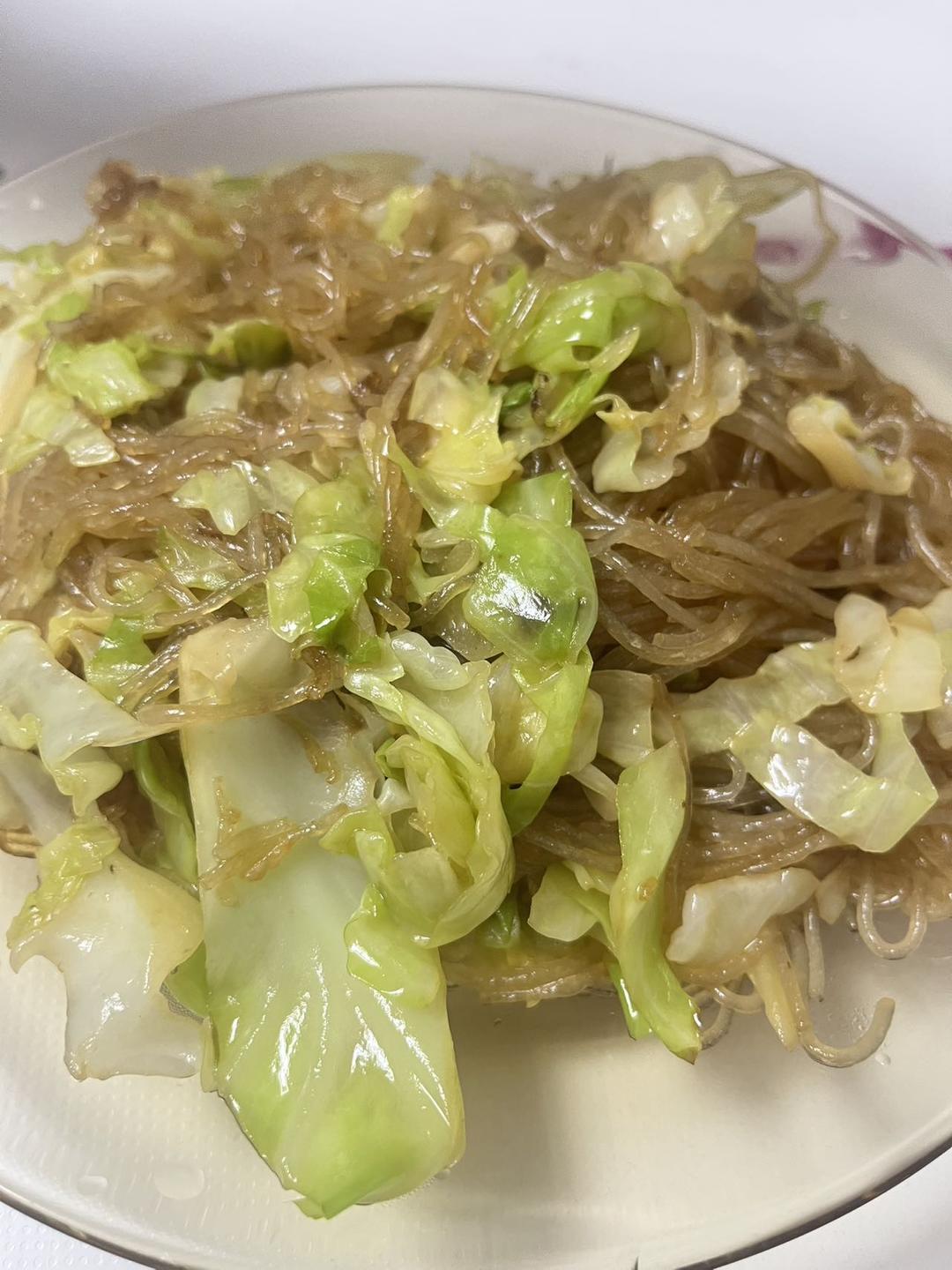 粉丝鸡蛋炒包菜｜零失败、巨下饭