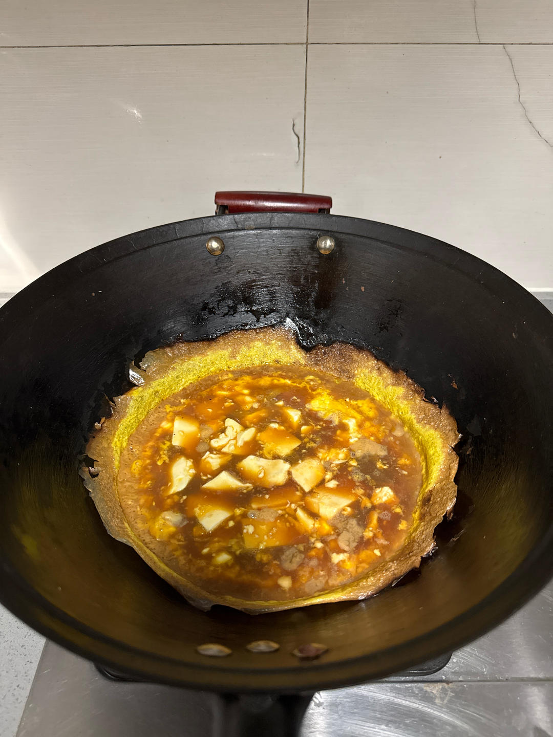 鸡蛋抱内脂豆腐