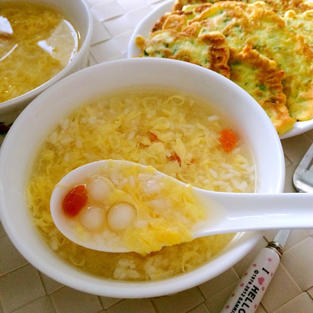 蛋花酒酿圆子