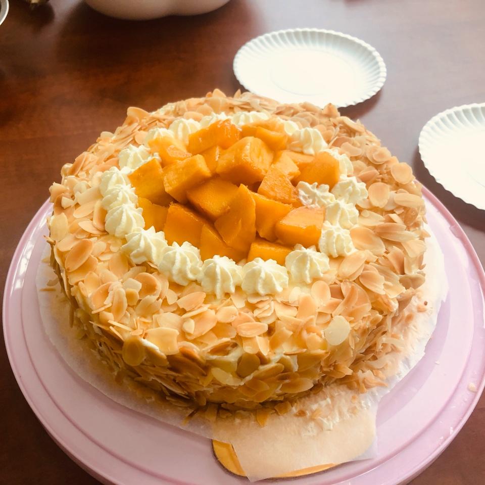 8寸无糖水果奶油蛋糕