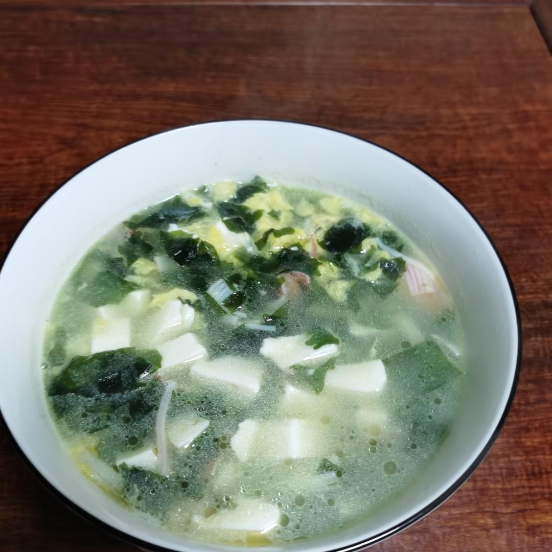 孩子增高汤 | 虾仁豆腐裙带菜汤