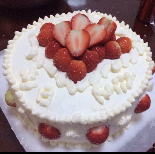 草莓戚风生日蛋糕