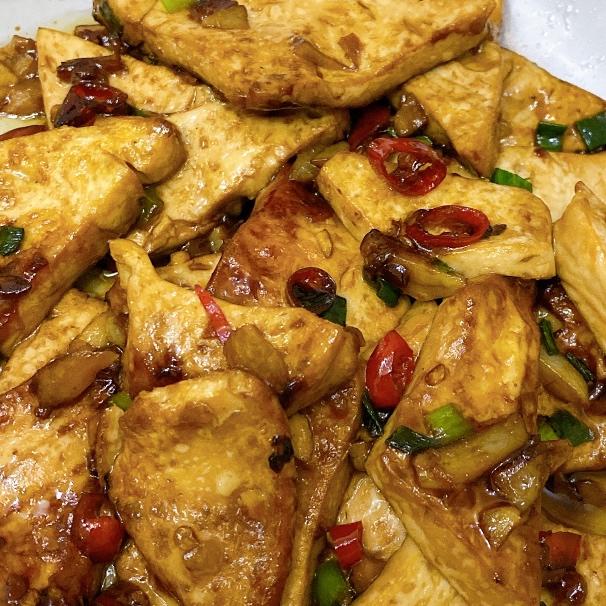 焖煎豆腐