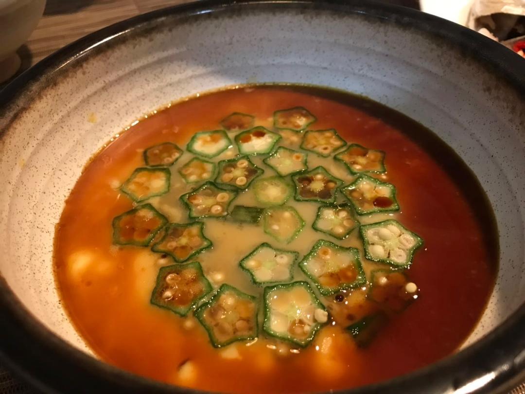 秋葵鸡蛋羹