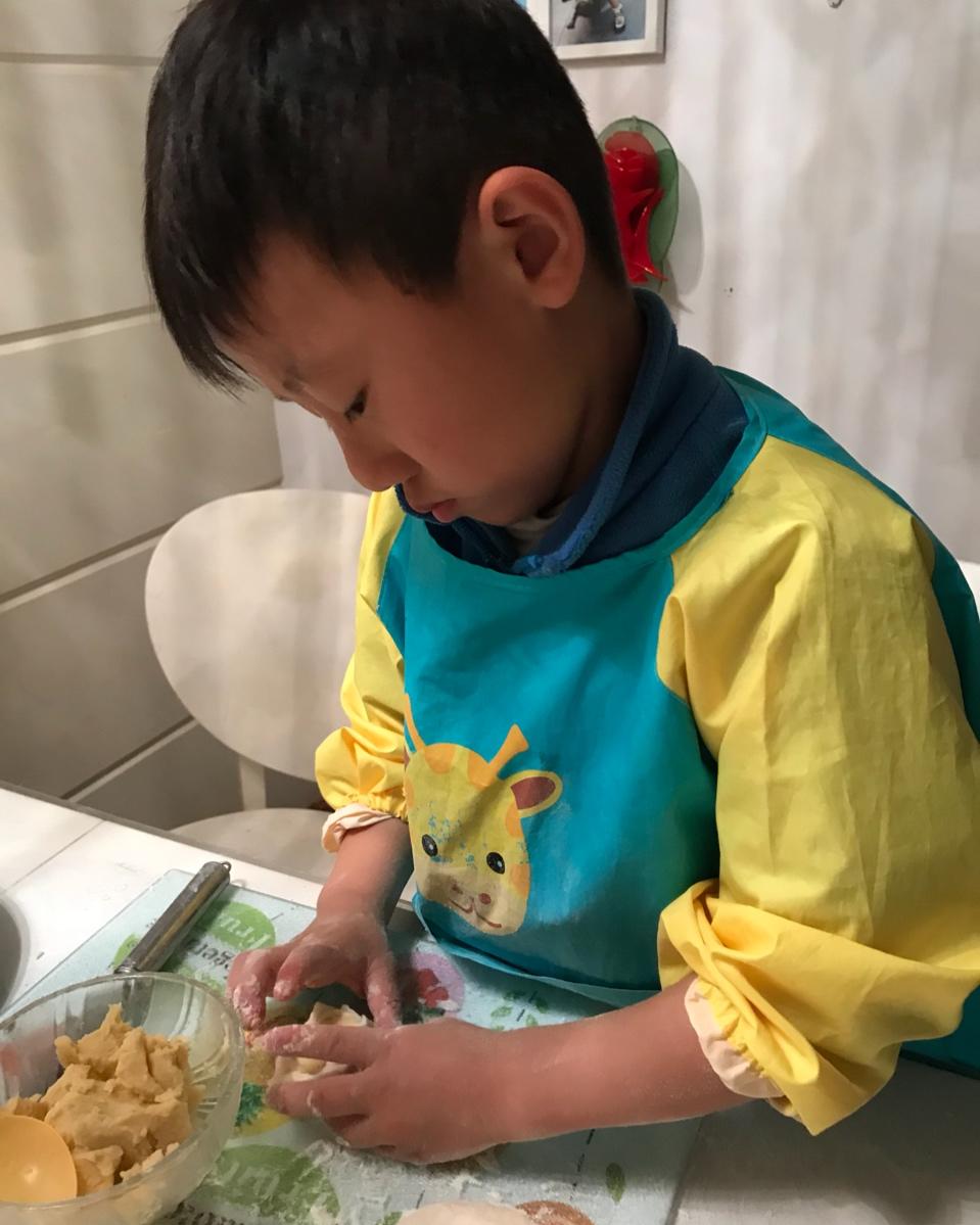 自制无油奶黄包