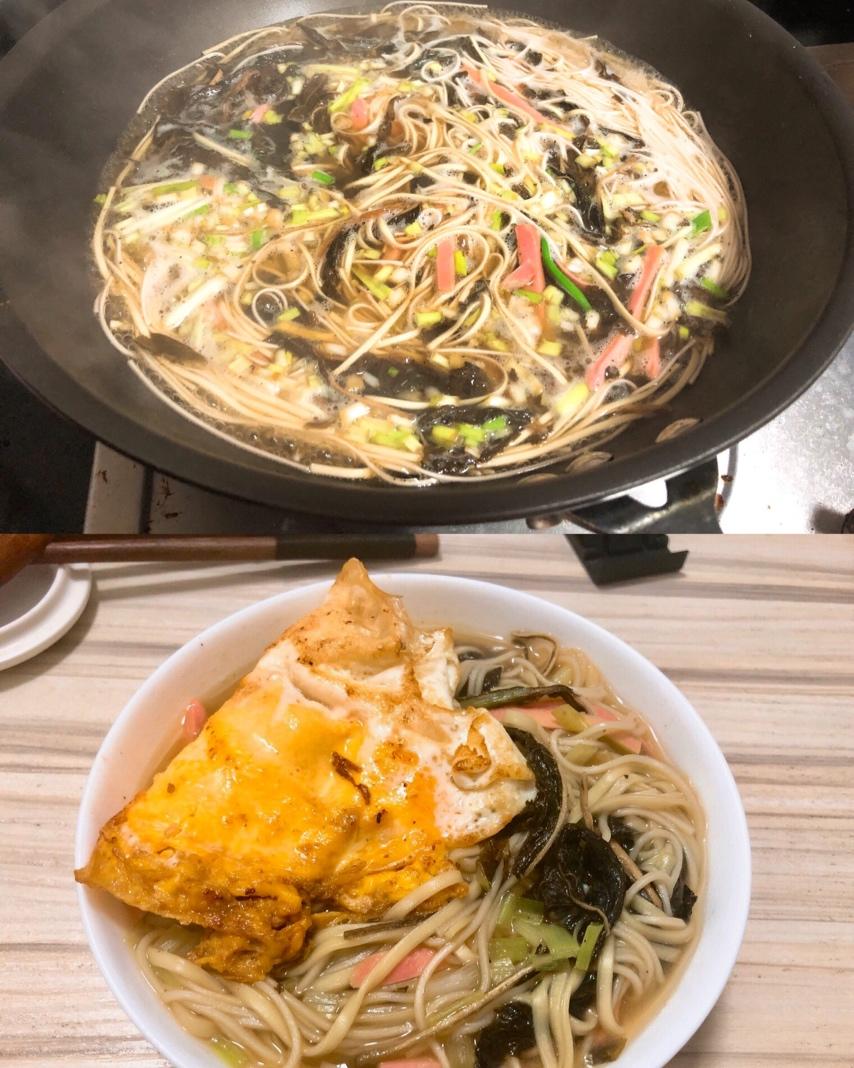 老家特产'芝麻叶面条'