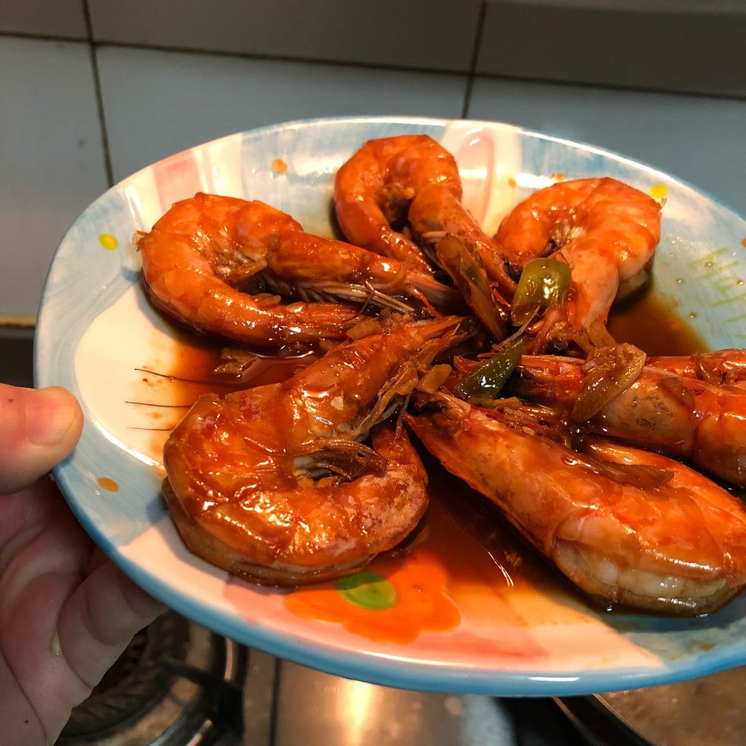 十分钟做好吃的红烧大虾