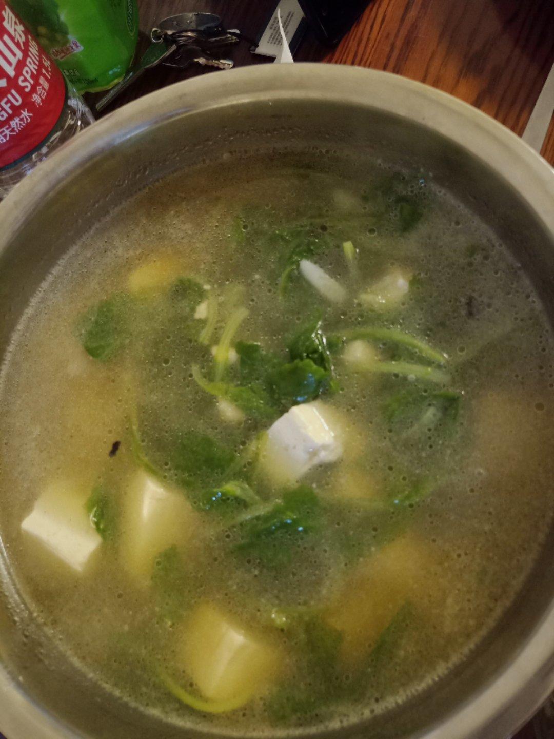 白菜豆腐汤