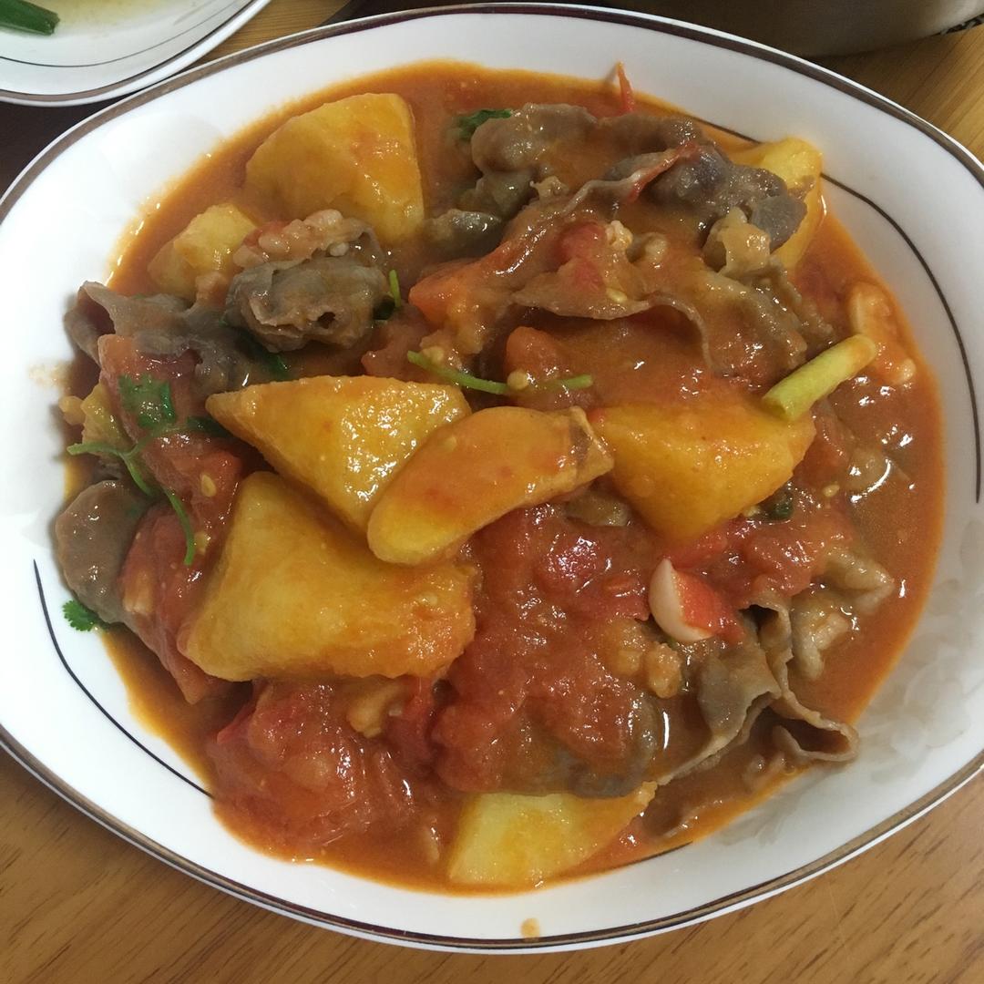 番茄土豆肥牛锅