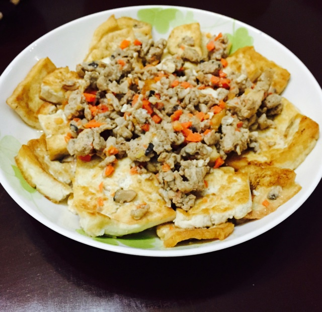 香煎豆腐--家常豆腐