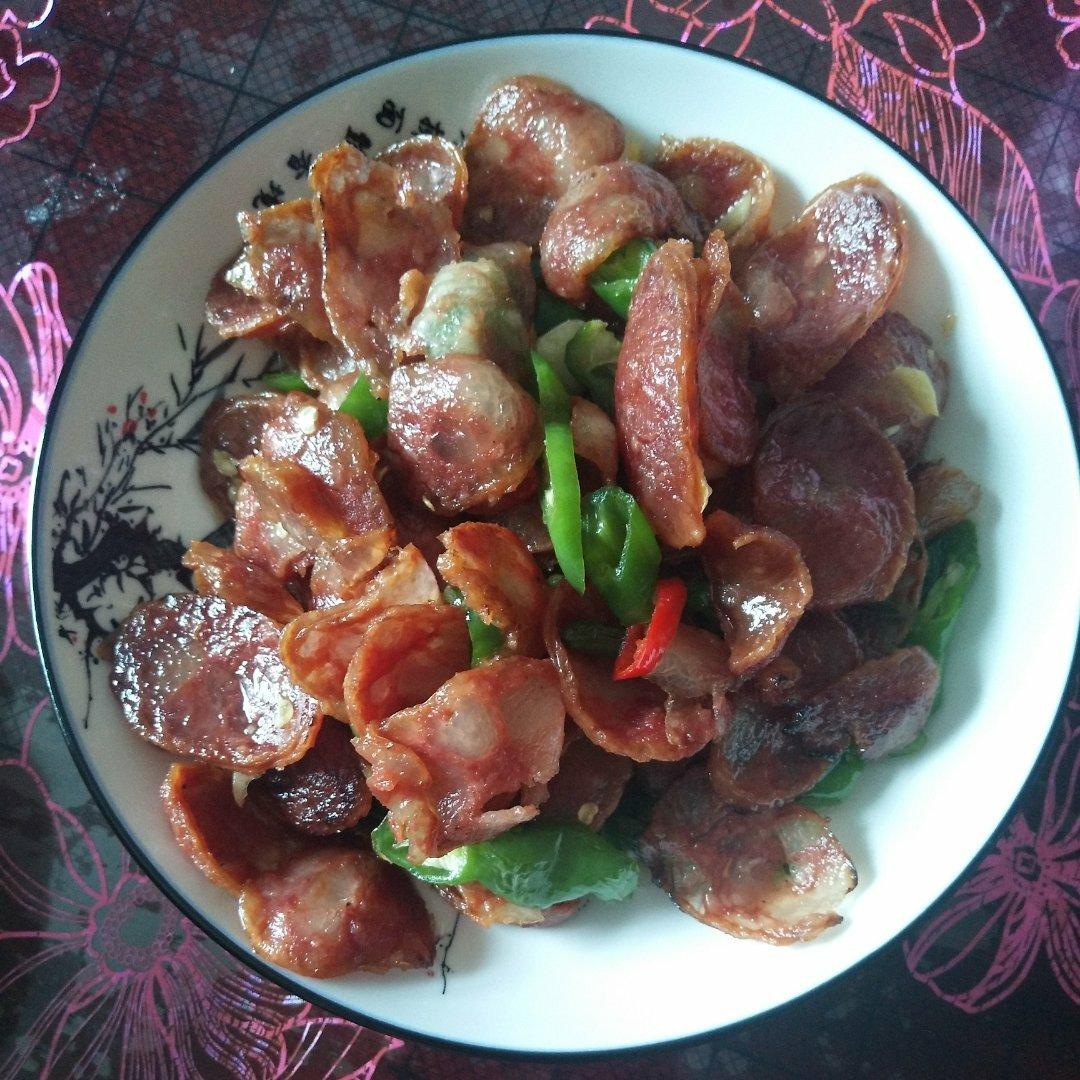 青椒炒香肠