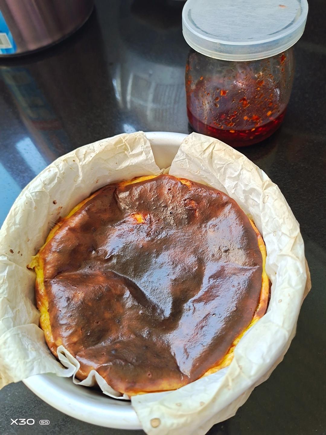 酸奶巴斯克芝士『低卡版』超好吃‼️0失败 巨简单