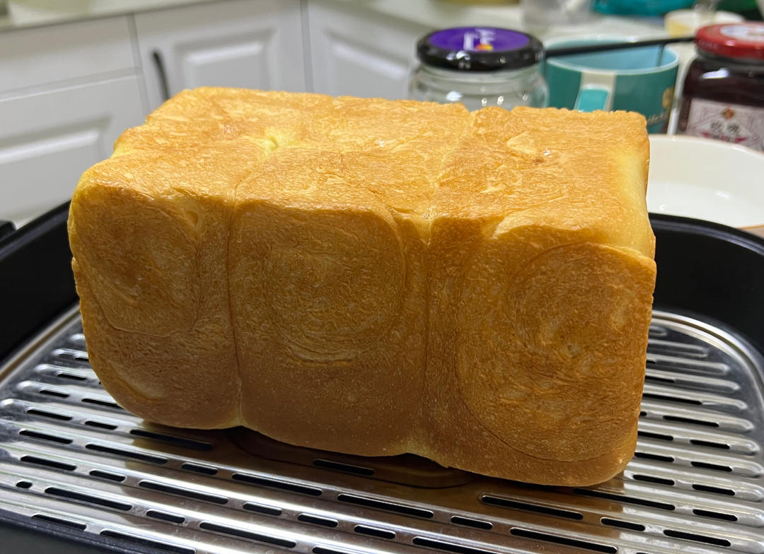 超软拉丝牛奶吐司🍞一次发酵