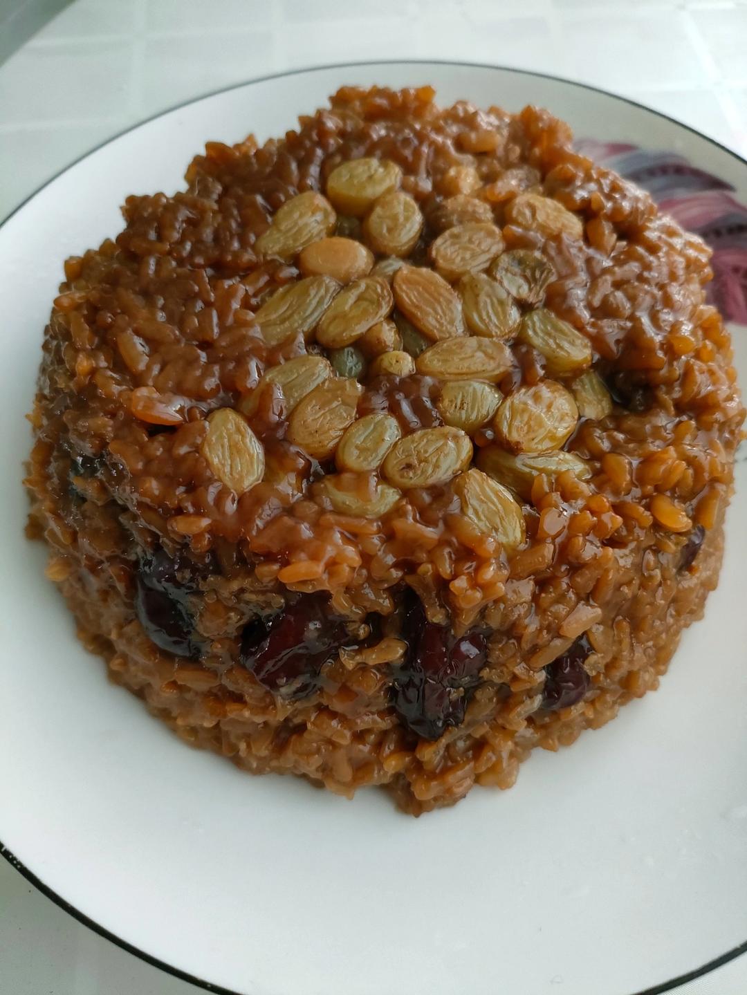 红糖糯米饭（不放猪油的八宝饭）