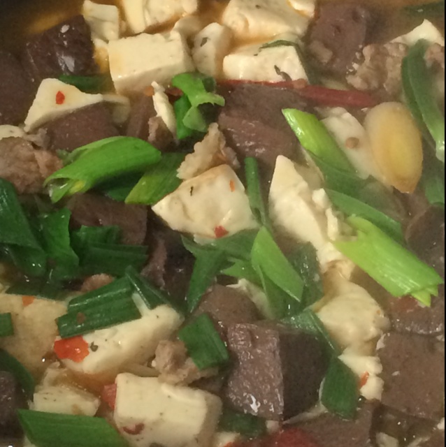 猪血豆腐