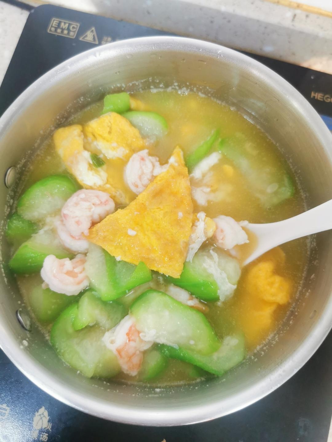 水瓜炒虾仁