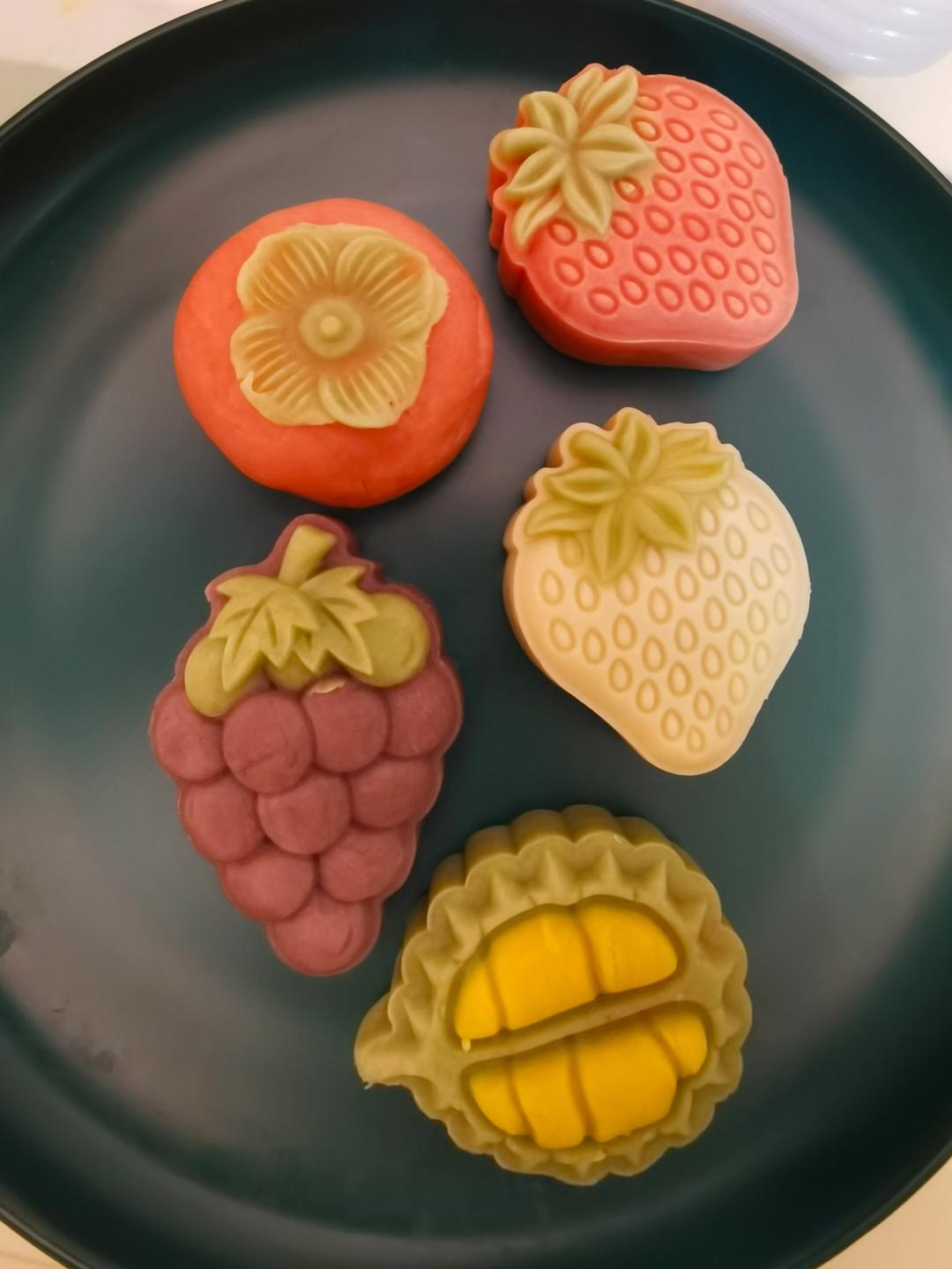 高颜值网红桃山皮月饼