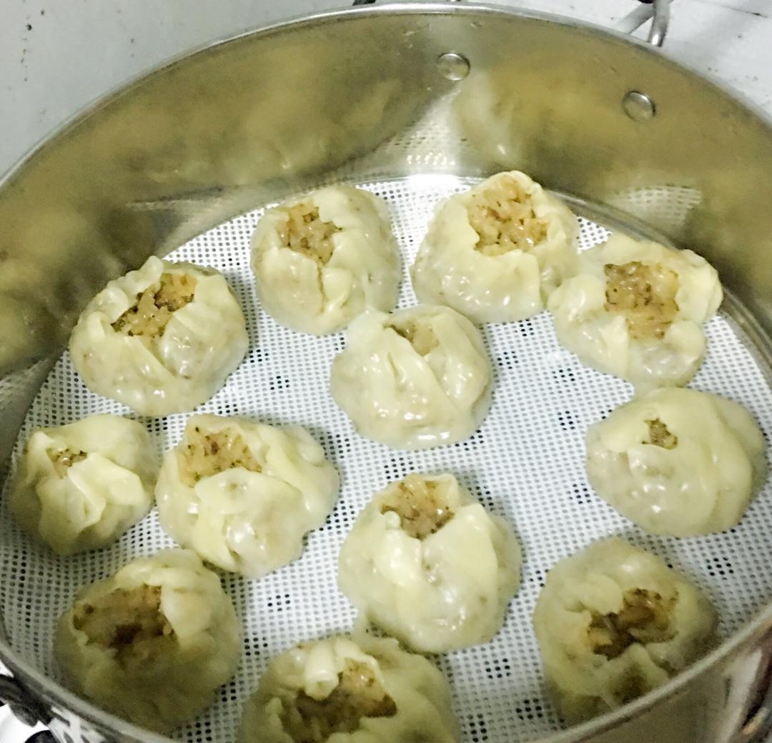 简易糯米烧卖（附烧卖包法）