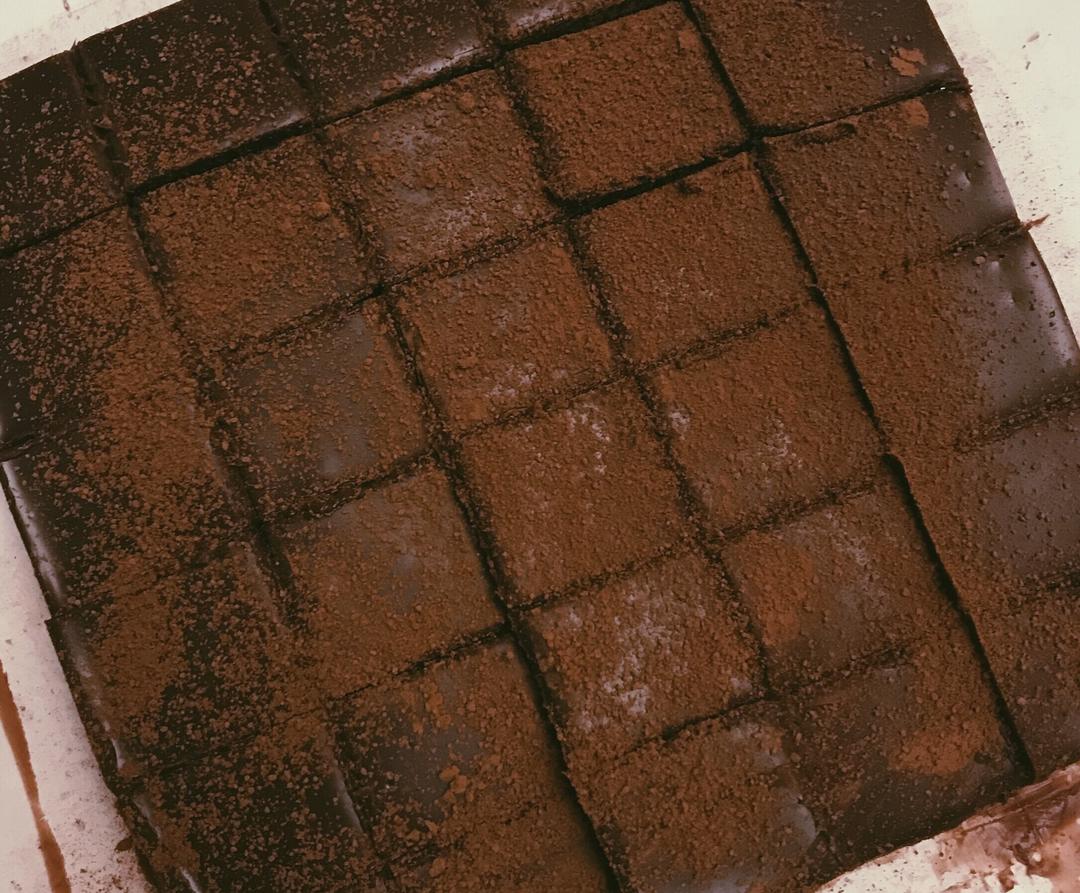 超简单超懒的生巧克力的做法