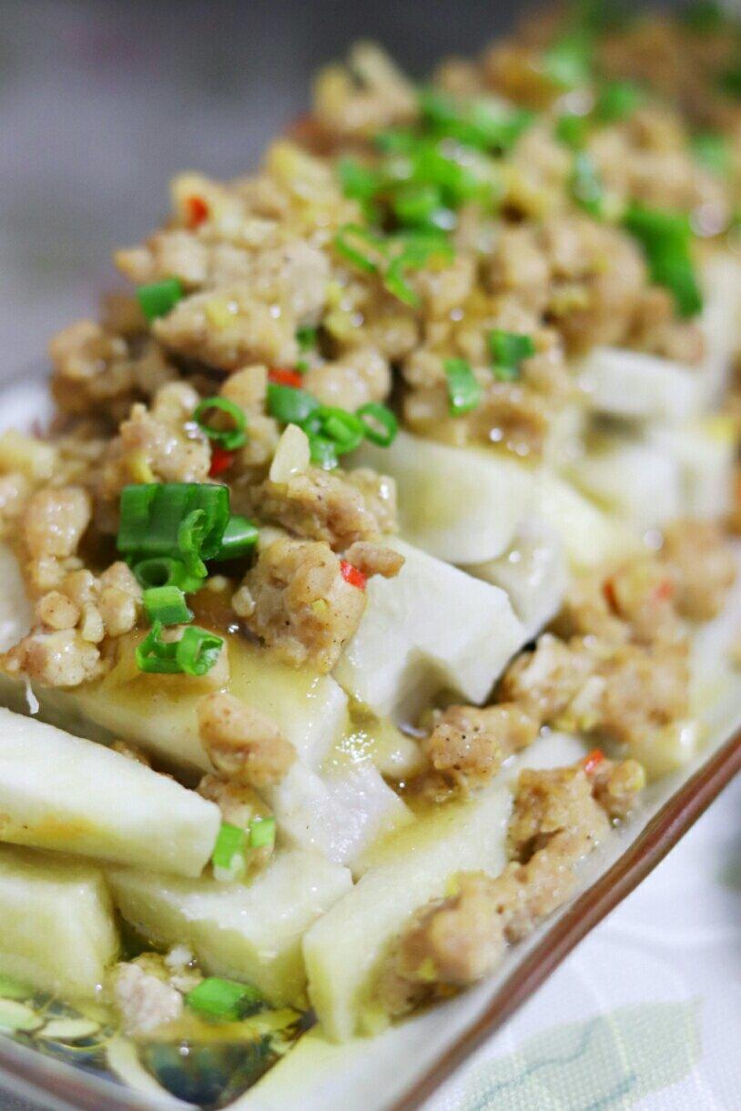 肉沫蒸芋头（可当减脂主食）
