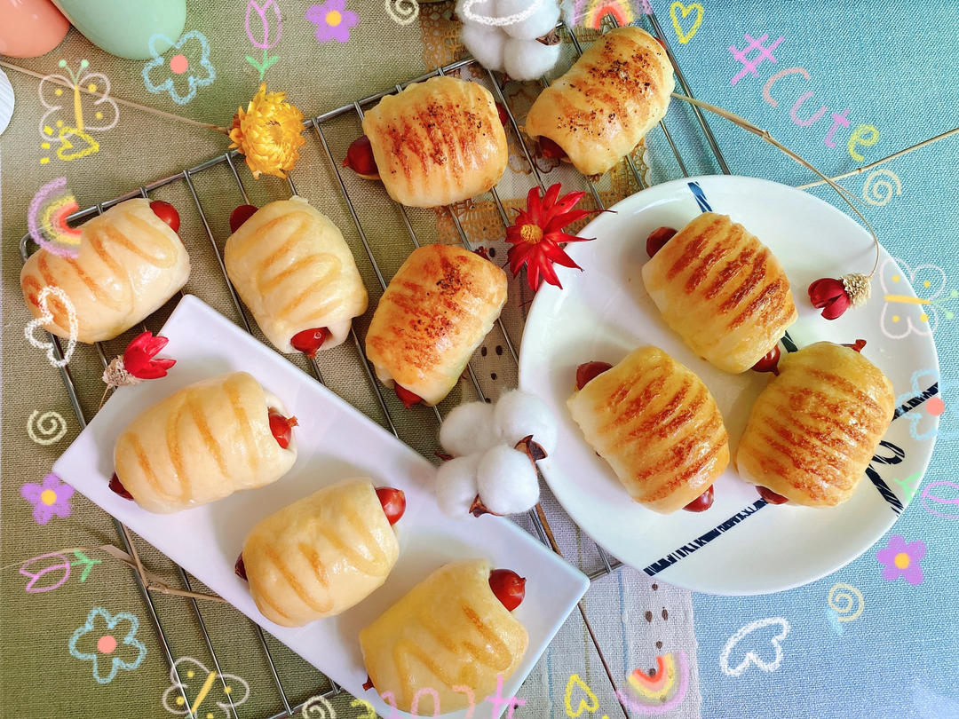 迷你肠仔包(手工揉面)