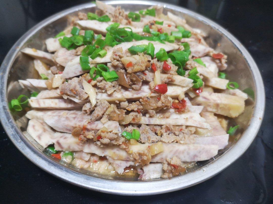 肉沫蒸芋头（可当减脂主食）