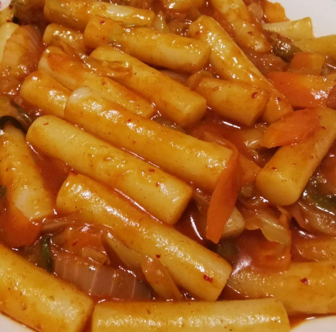 韩式辣炒年糕（or网红芝士套路之芝心年糕）