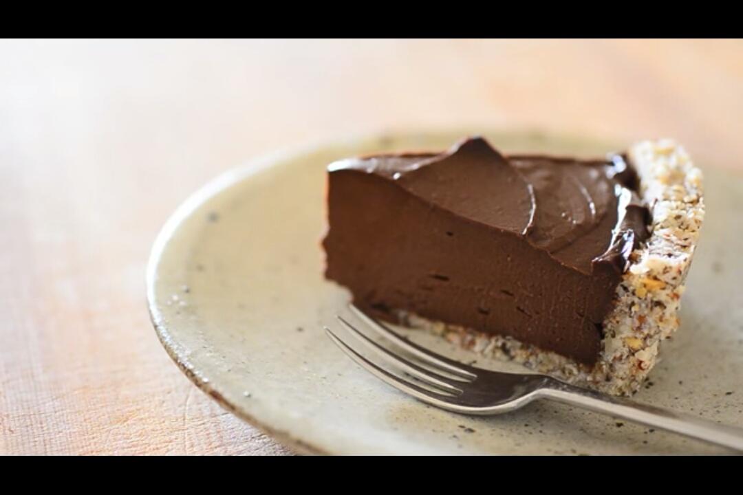 [素食]牛油果巧克力塔 avocado chocolate tart (raw vegan)的做法