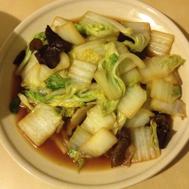 白菜炒木耳