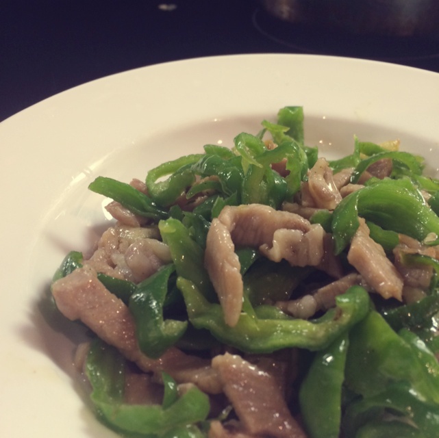 青椒炒肉丝