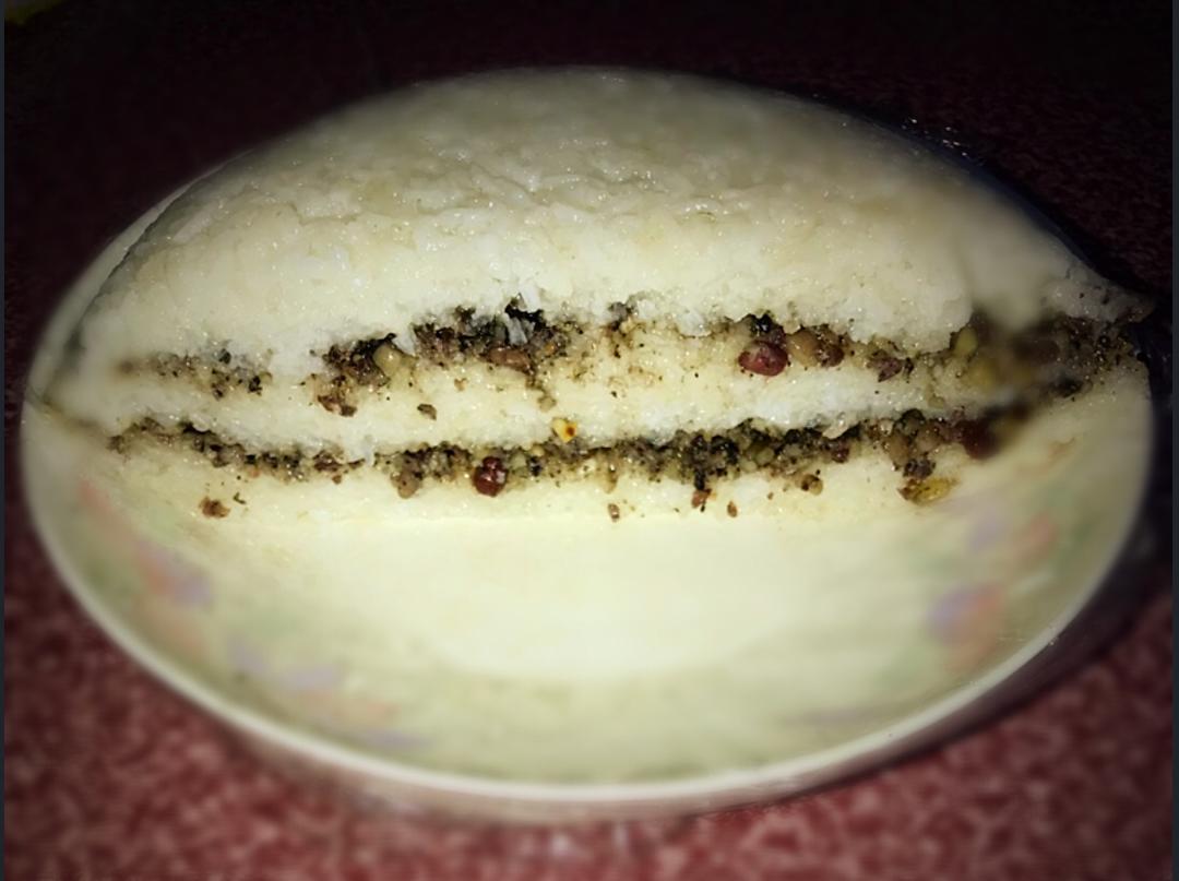 雨墨清荷做的豆沙糯米糕