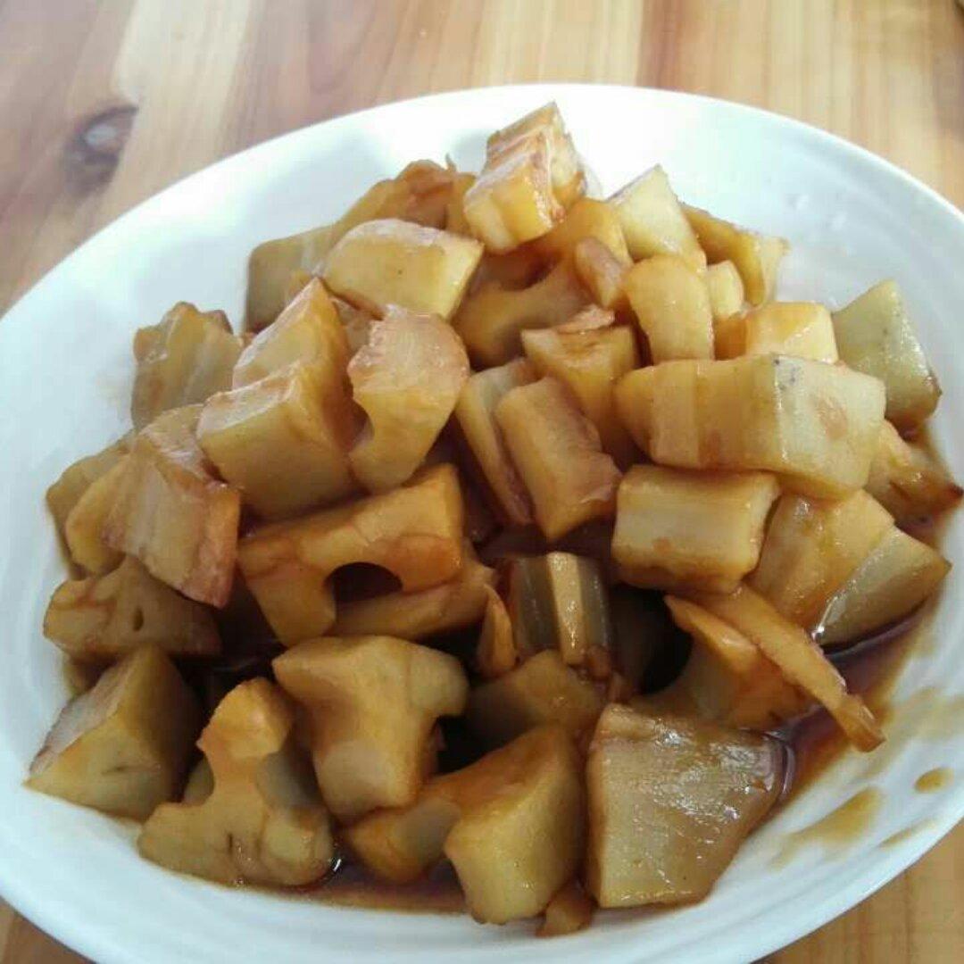 酸甜的开胃菜-  糖醋藕丁