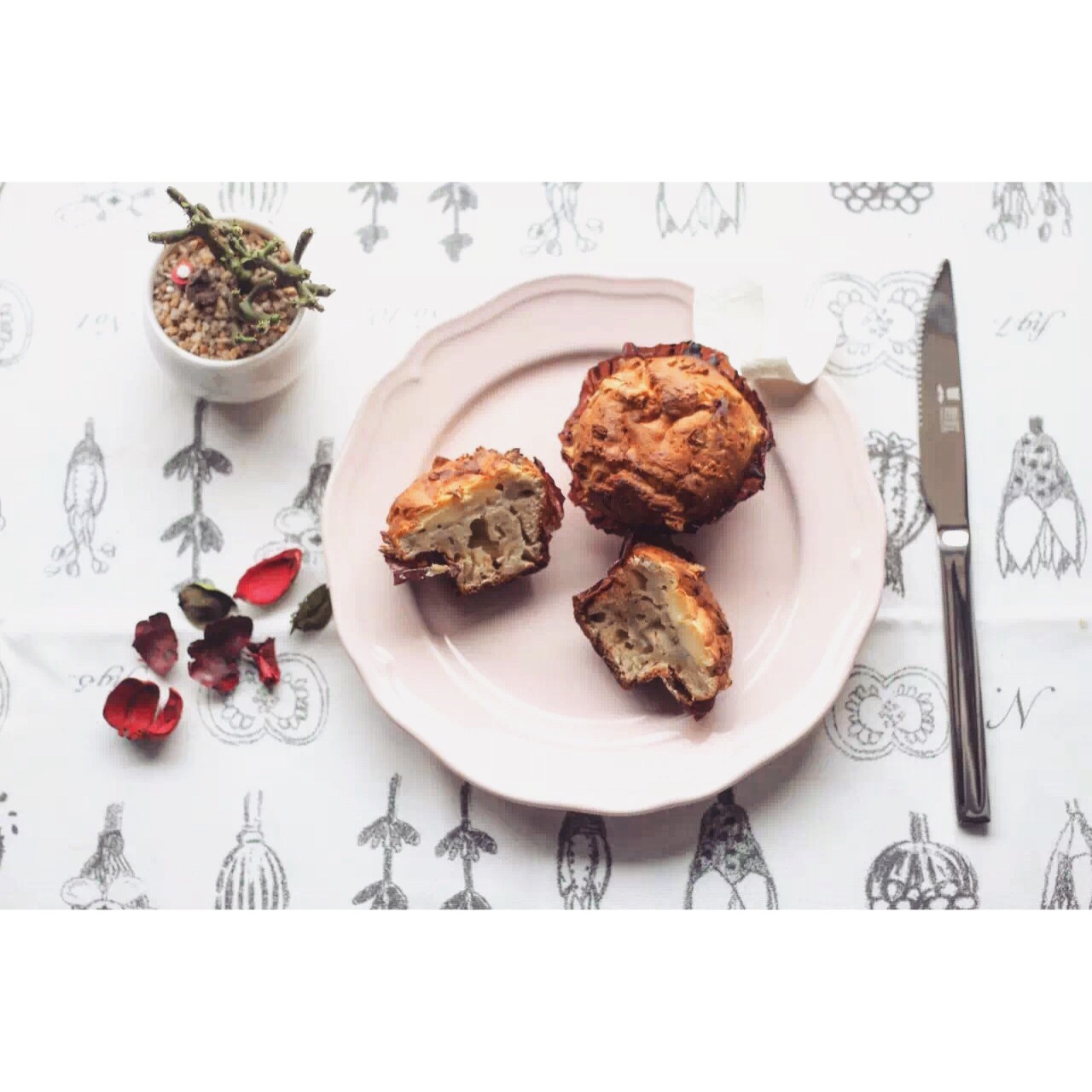 软心乳酪香蕉马芬<Banana Cream Cheese Muffins>