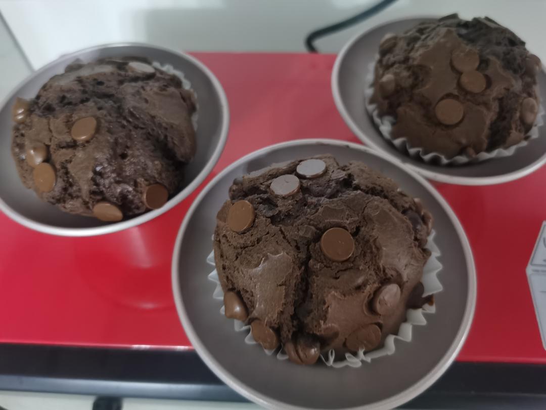 在家做巧克力蘑菇头麦芬蛋糕🍫