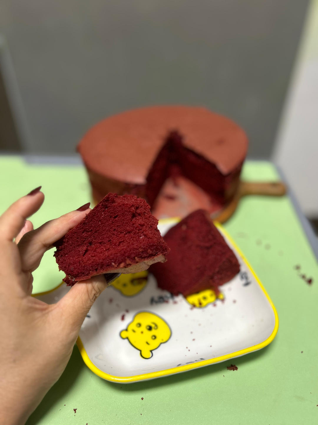 8寸红丝绒蛋糕