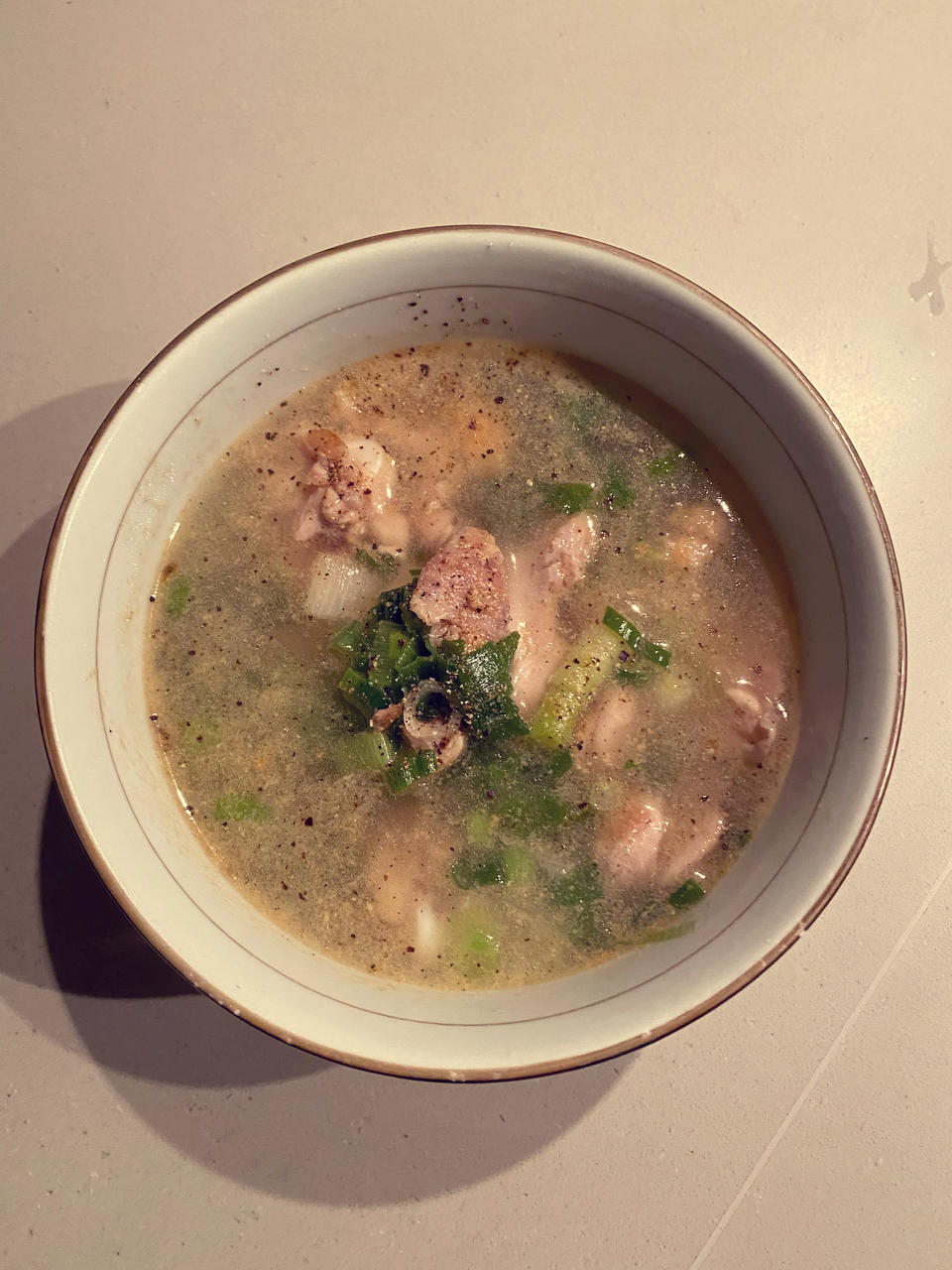 香葱鸡汤
