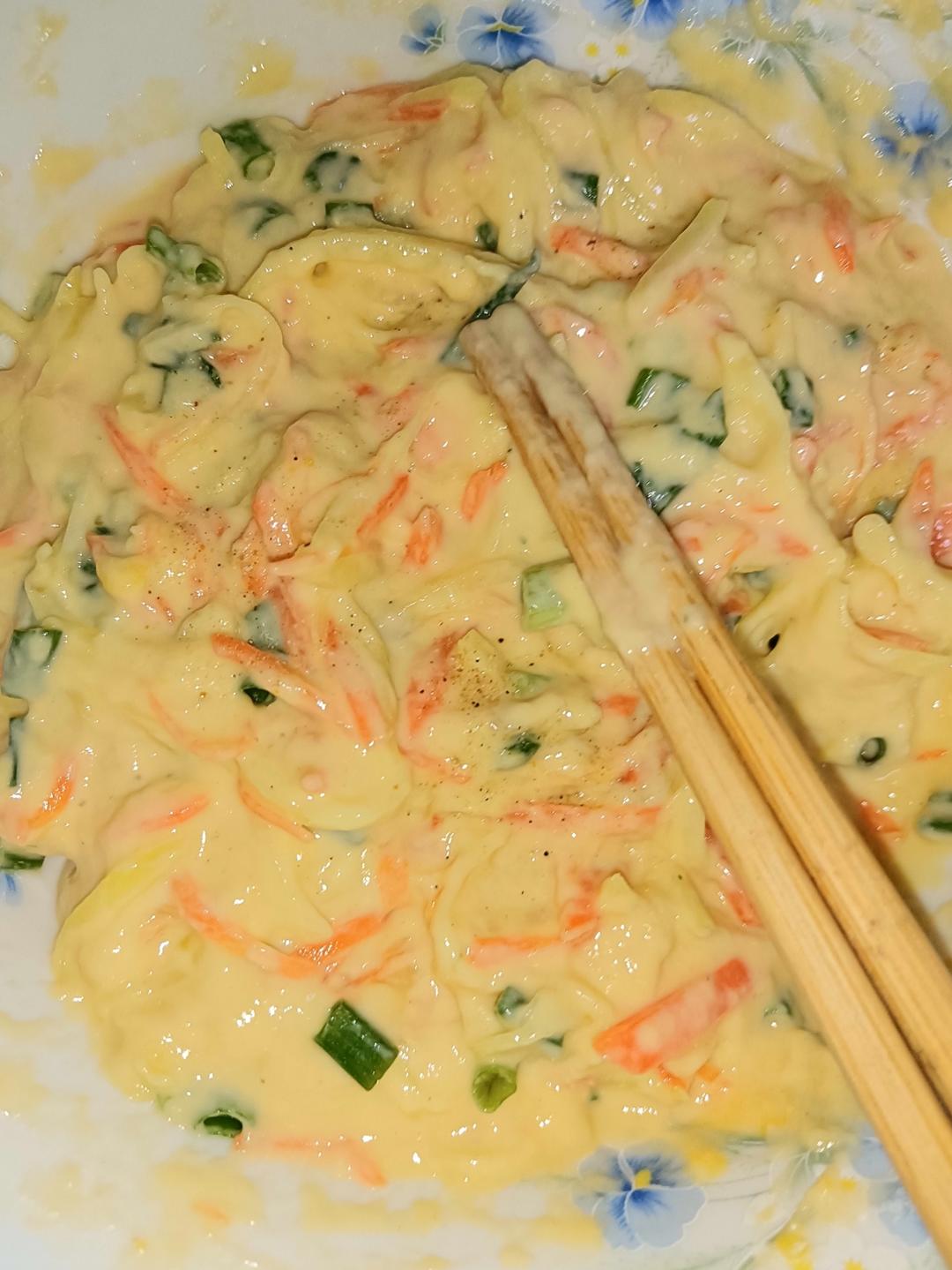 土豆饼(土豆胡萝卜丝饼)
