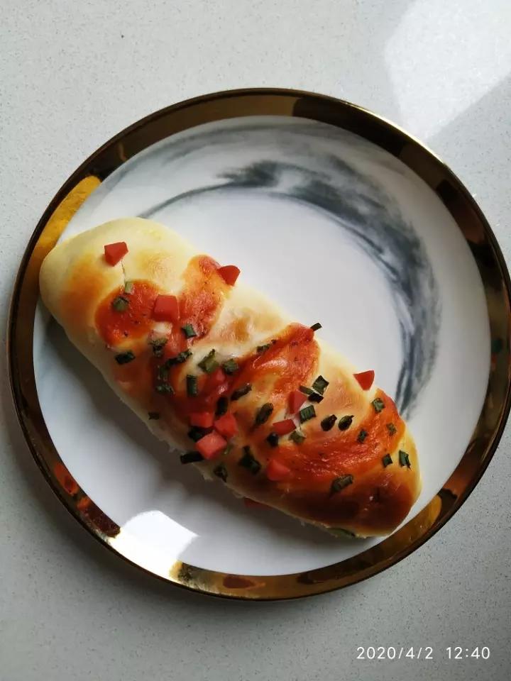 香葱火腿肉松面包
