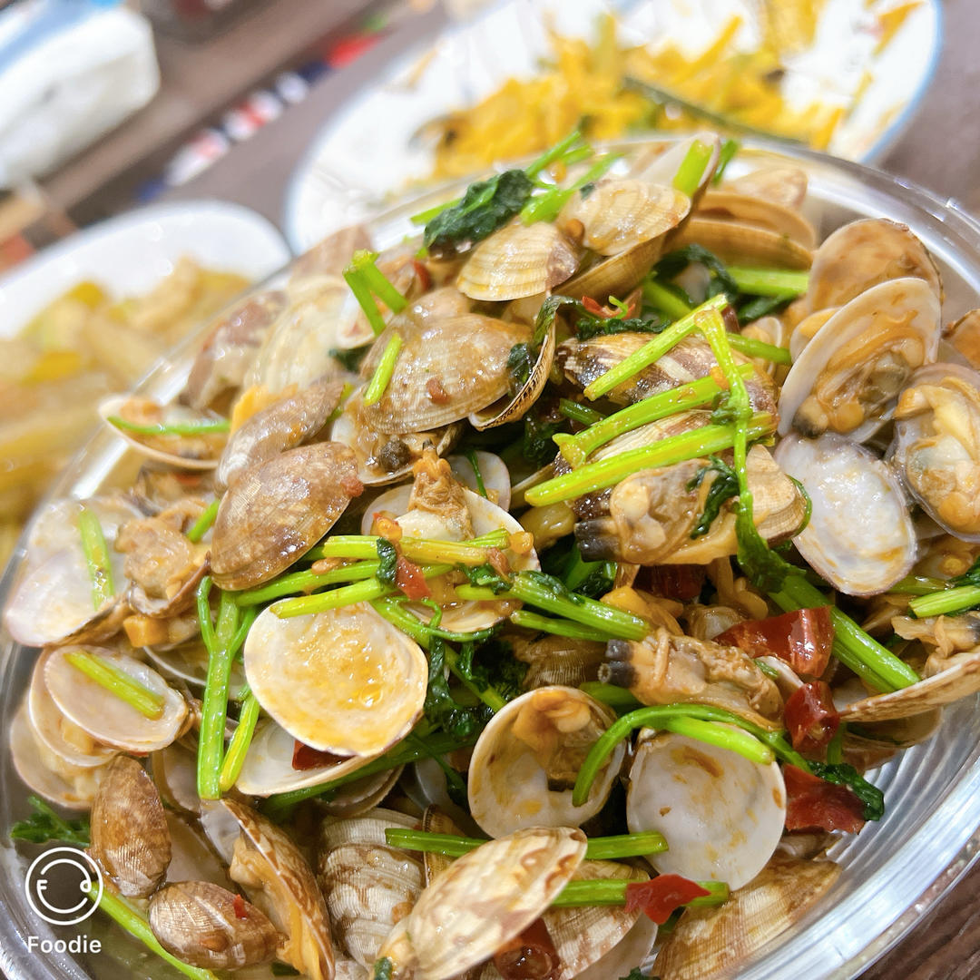 香辣炒花甲