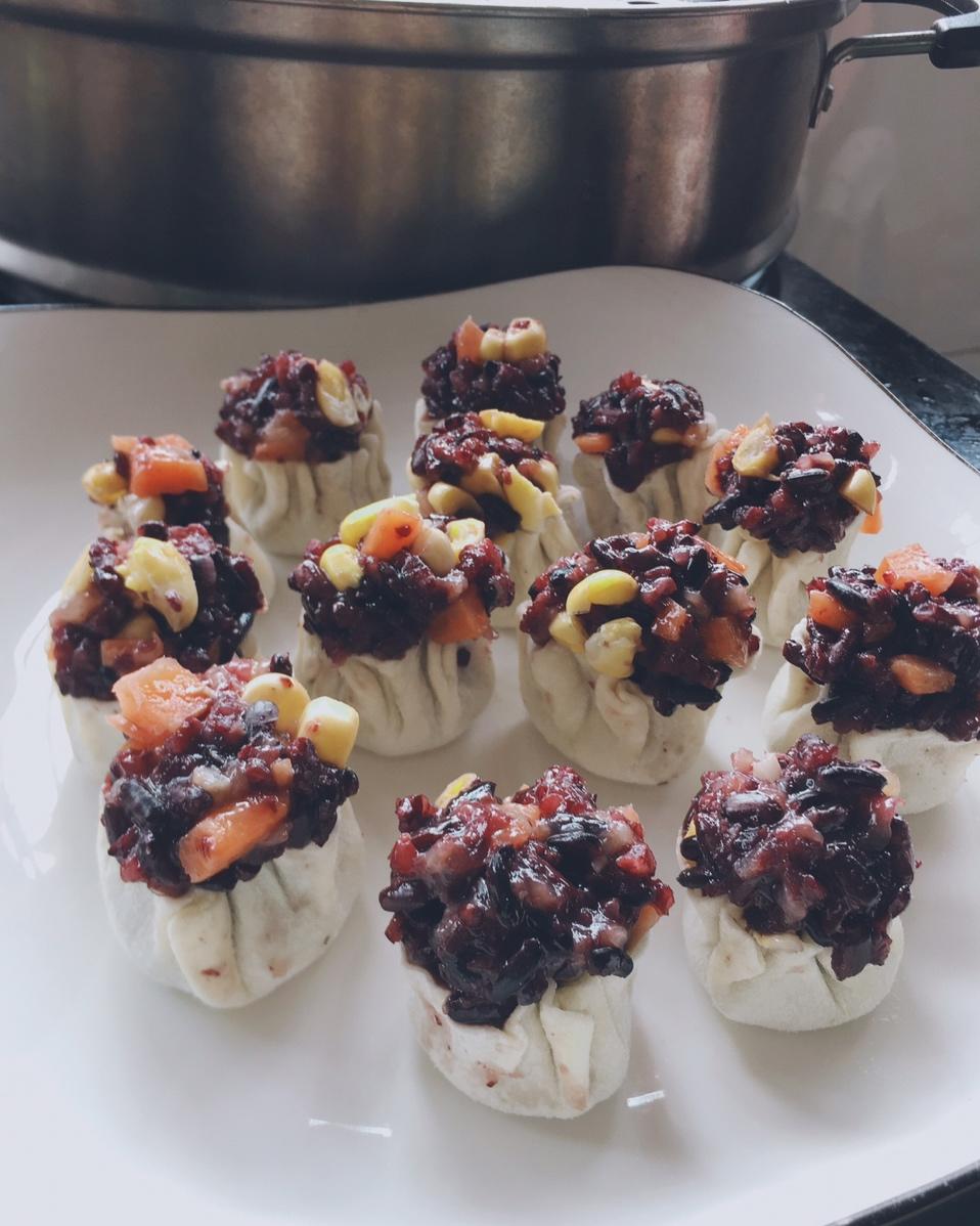 紫米烧麦 宝宝辅食食谱