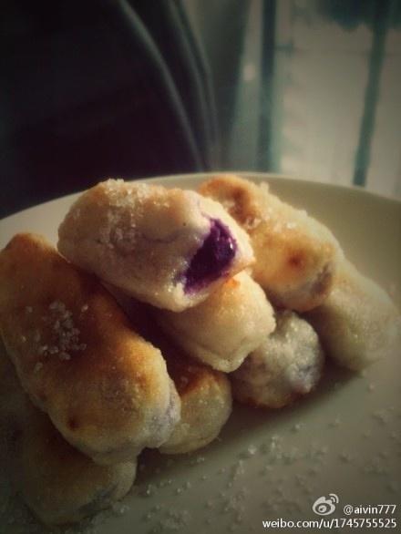 紫薯糯米炸糕的做法