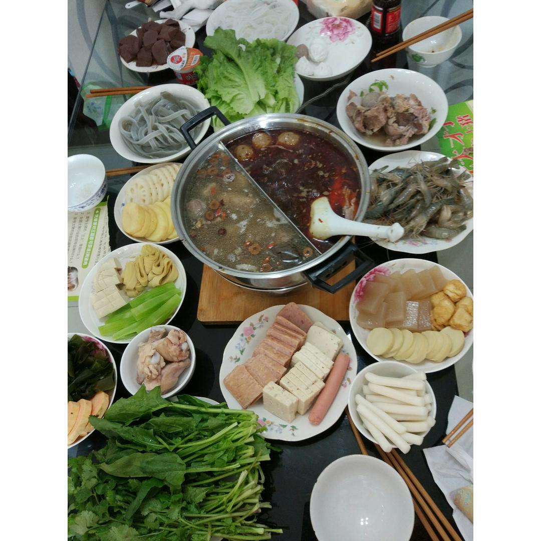 冬日家庭火锅